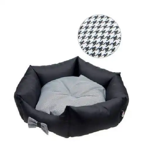 COMFY Лежак BED LOLA Black/ White FI 60cm