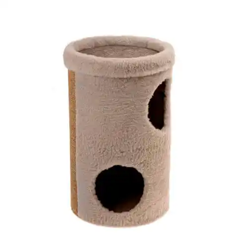 ECOMFY Когтеточка TUBE ECO Beige 36×63 cm