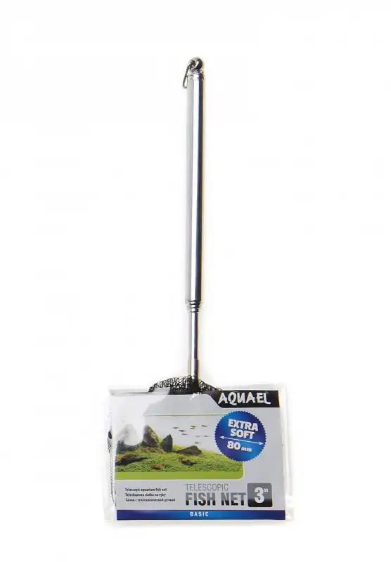 Aquael Сачок TELESCOPIC FISH NET 3″ 7,5x6cm