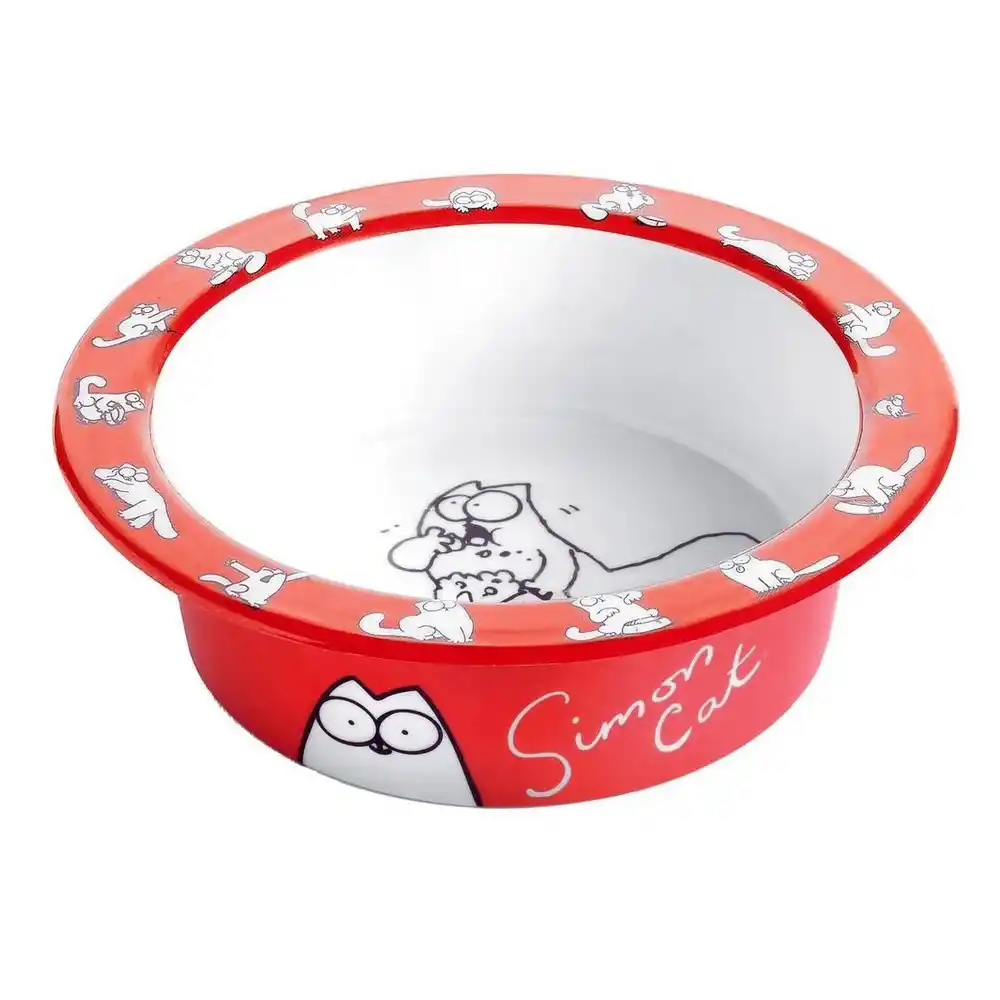 Mиска пластиковая SIMON’S CAT 16,5cm Red