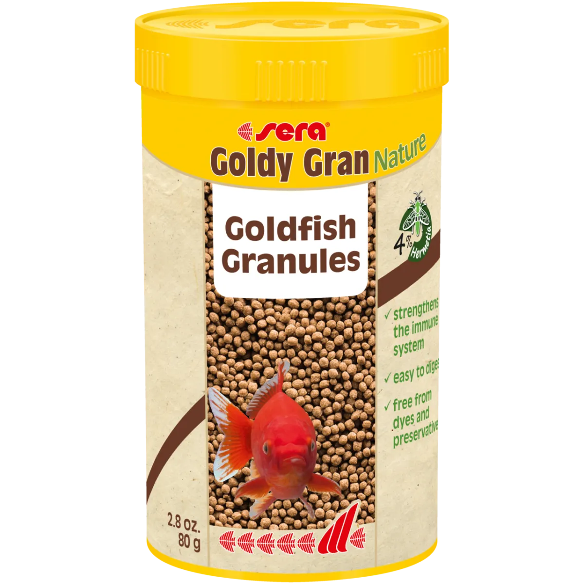 Cumpara  Hrană pentru pești și reptile - SERA Goldy Gran Nature 100ml (30g)..