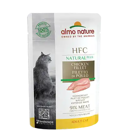 ALMO NATURE Cat HFC Pouch Natural Plus Chicken Fillet 55g