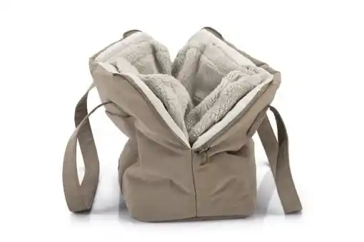 BEEZTEES geantă de transport BUNDU Beige 40x20x28