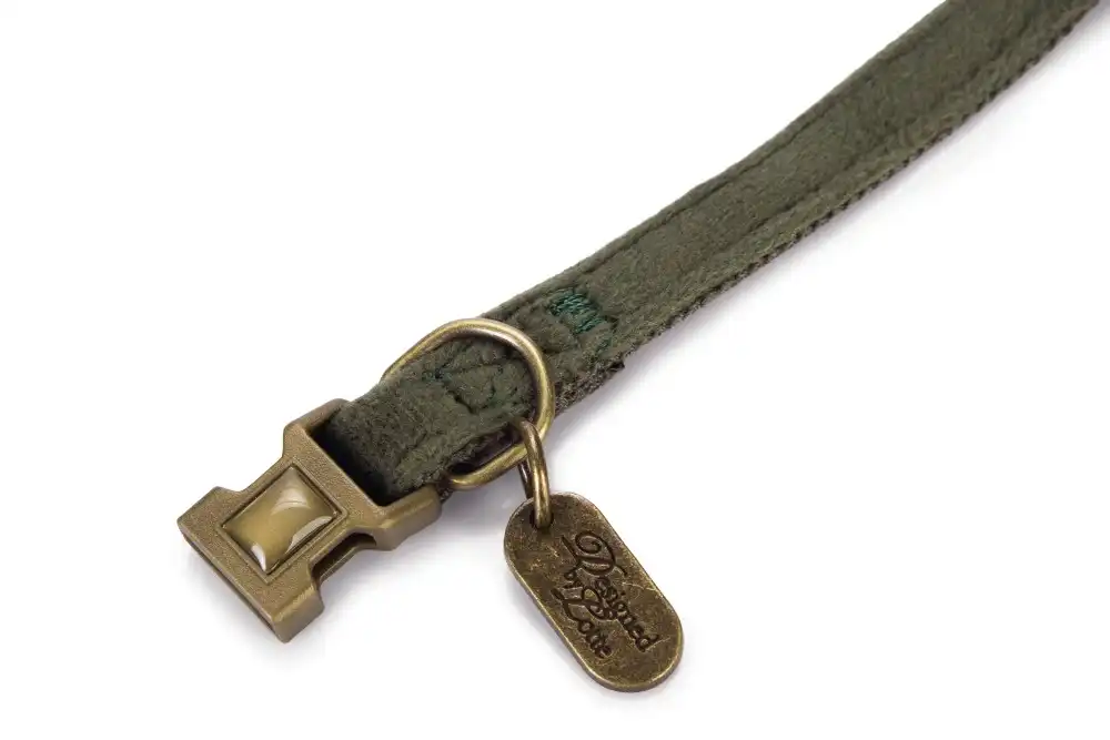 DBL zgardă pentru pisici VELURA Green 20-30×10