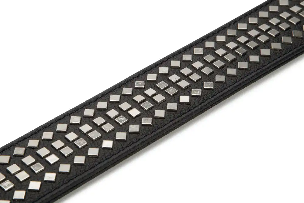 Beeztees ошейник кожаный VINTAGE Black 70×50