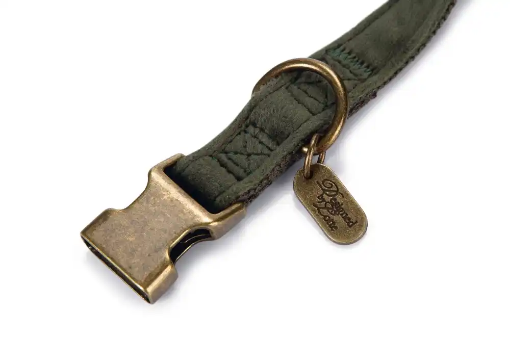 DBL ошейник VELURA Green 26-40×15