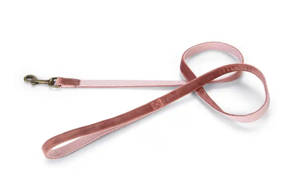DBL поводок велюровый VELURA Pink 1..