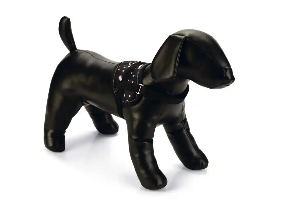 BEEZTEES Шлейка-мини THUNDER Black 15×31-40cm