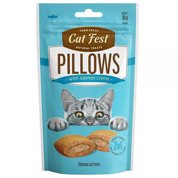 Cumpara  Furaje, suplimente, tratamente - CatFest Подушечки с пюре из лосося для кошек,..