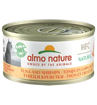 ALMO NATURE Cat HFC Can Natural Chicken/Shrimps 70g