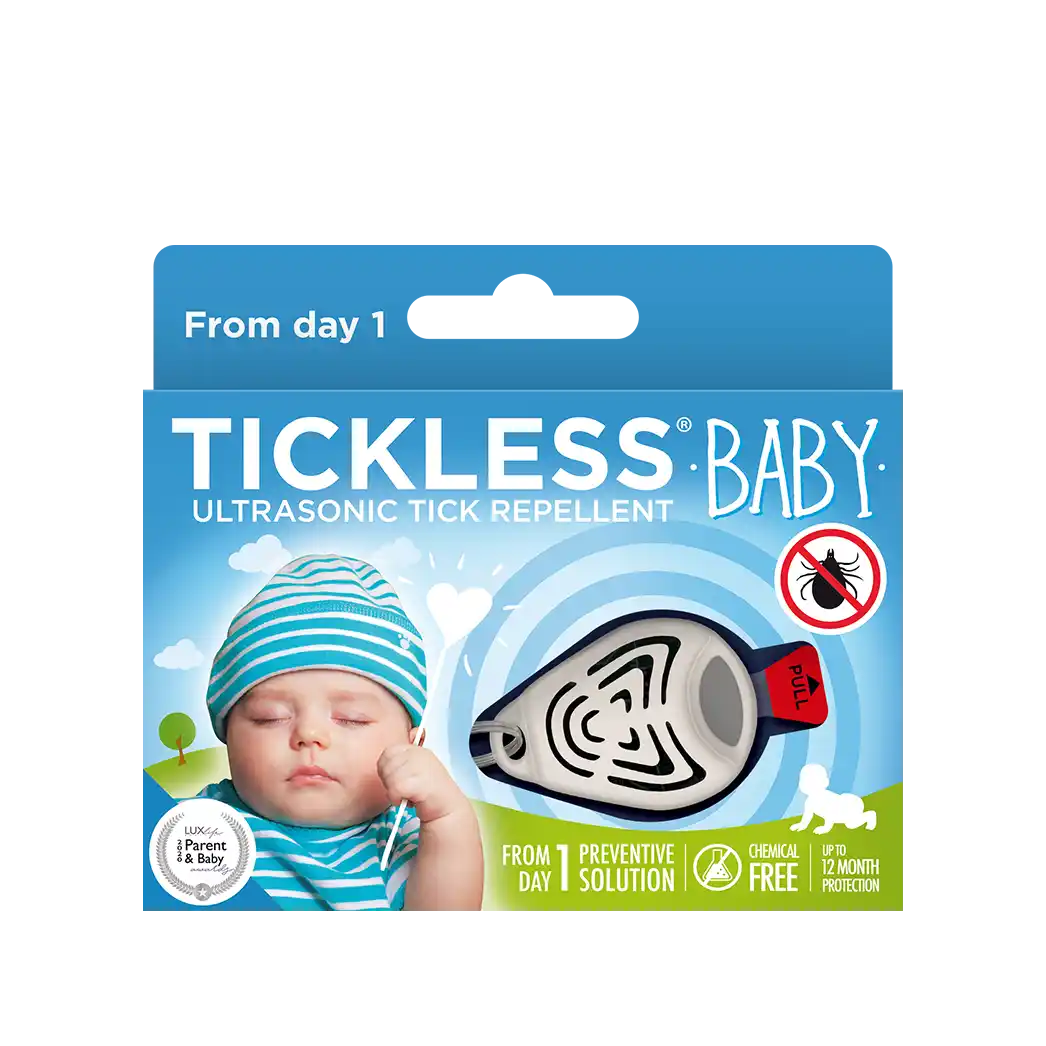 Dispozitiv repelent împotriva căpușelor și puricilor cu ultrasunet TICKLESS BABY Beige
