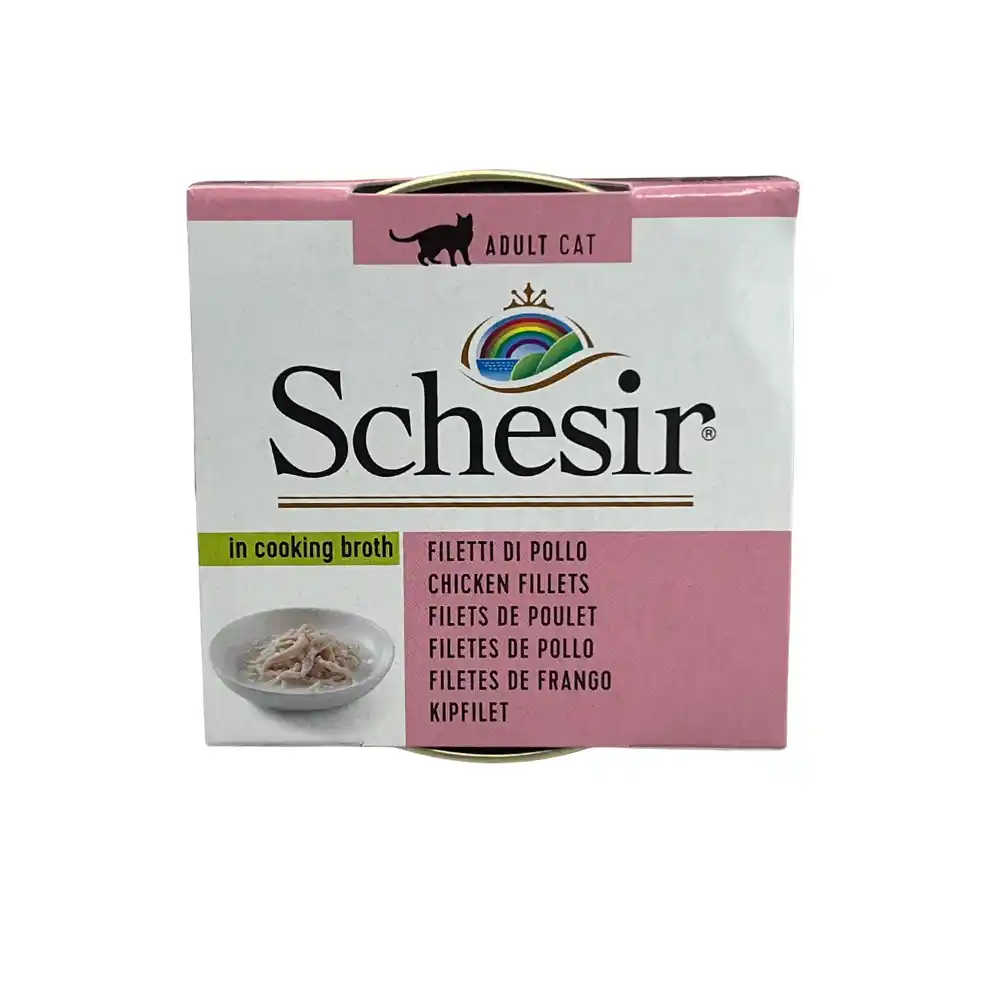 SCHESIR CAT CAN BROTH CHICKEN 70gr
