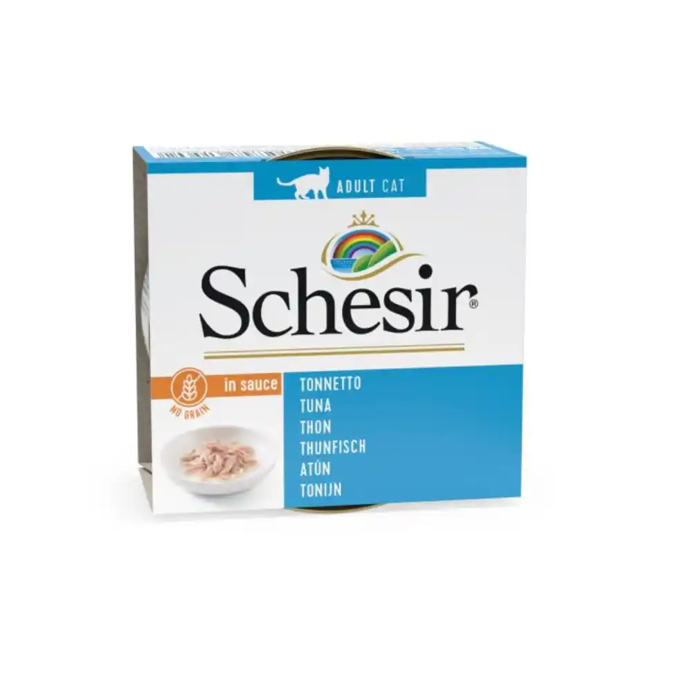 SCHESIR Cat Can Broth Sauce Tuna 70gr