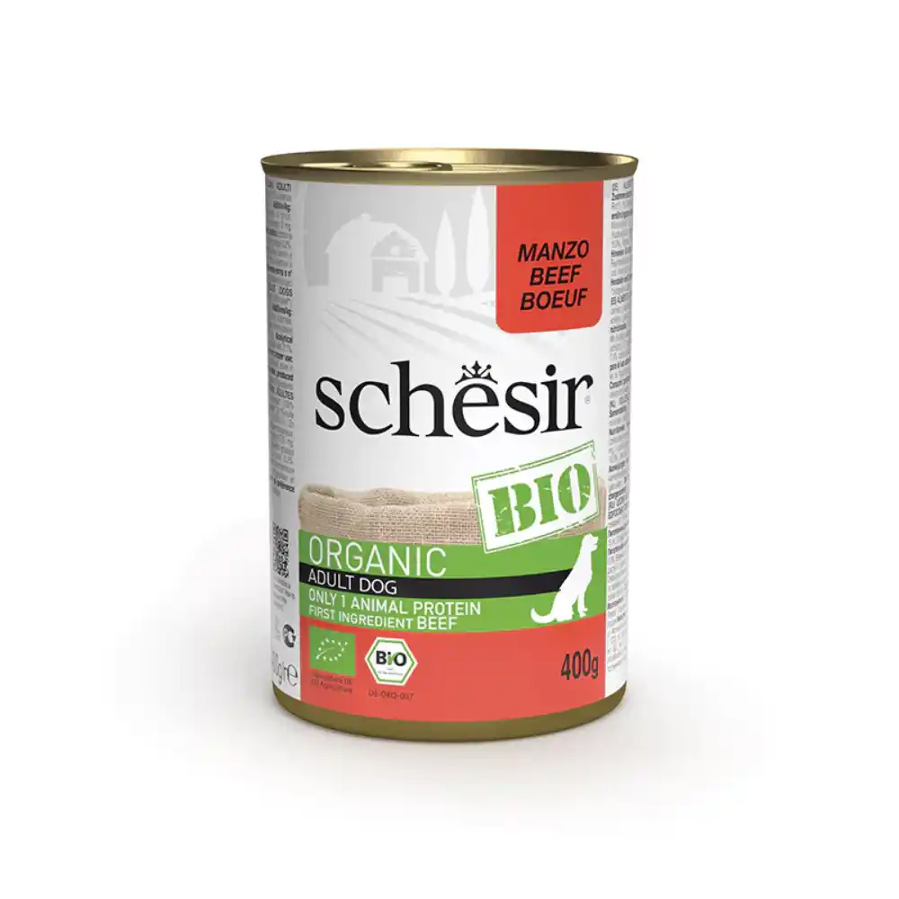SCHESIR DOG BIO CAN BEEF 400gr