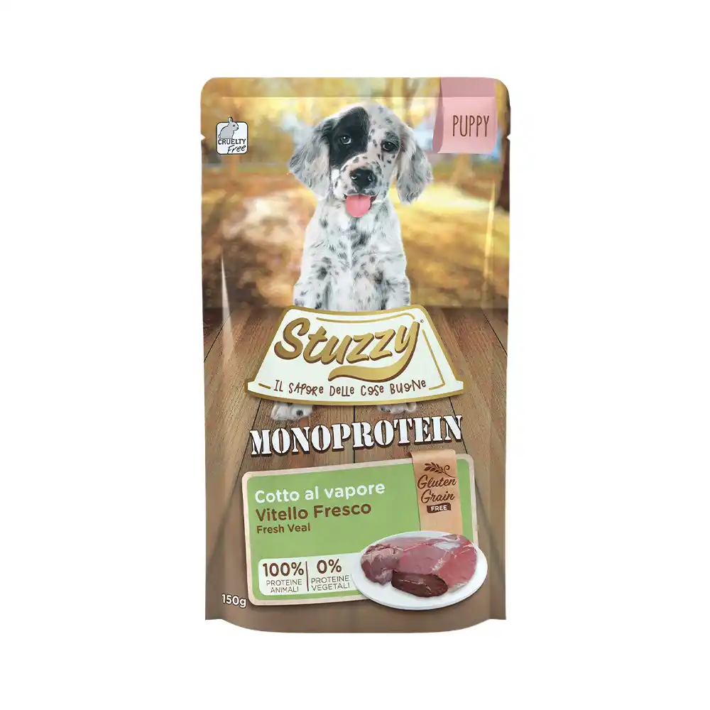 STUZZY DOG POUCH Grain Free Monoprotein PUPPY Veal