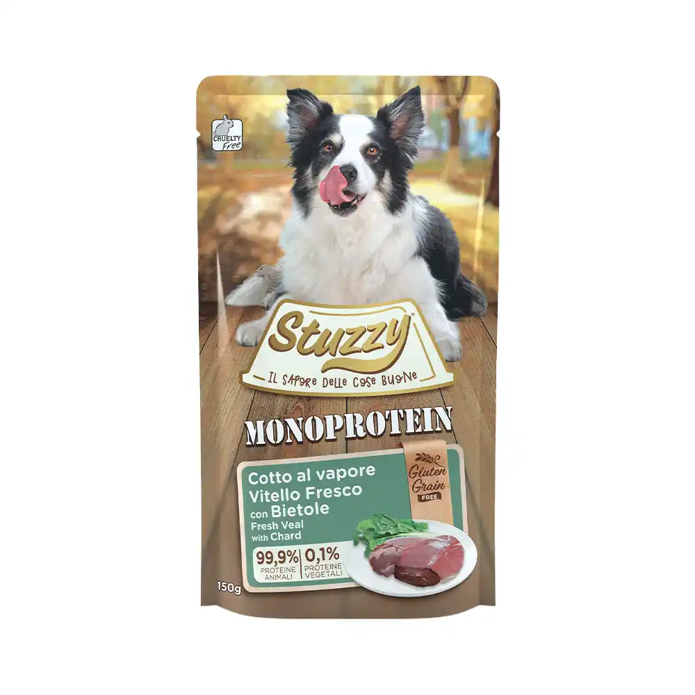 STUZZY DOG POUCH Grain Free Monoprotein Veal & Chard