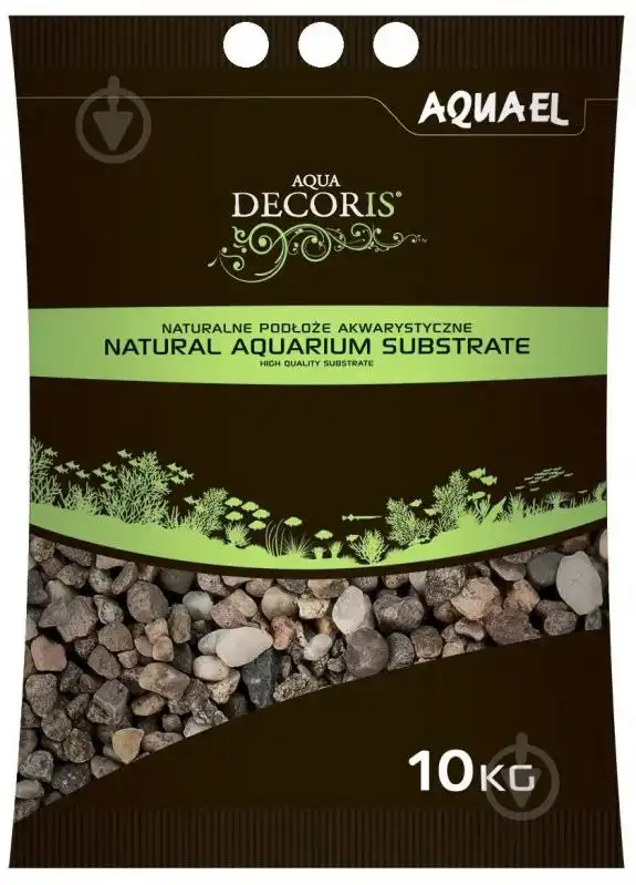 Грунт Aquael NATURAL MULTICOLORED GRAVEL 5-10 mm 10KG