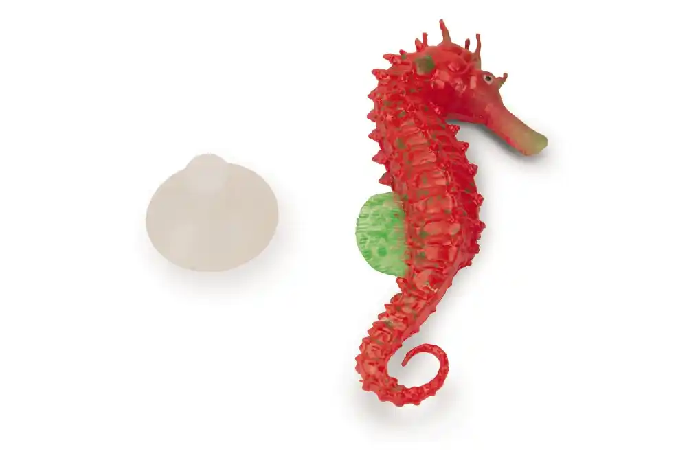 BEEZTEES силиконовый декор Seahorse Glow red