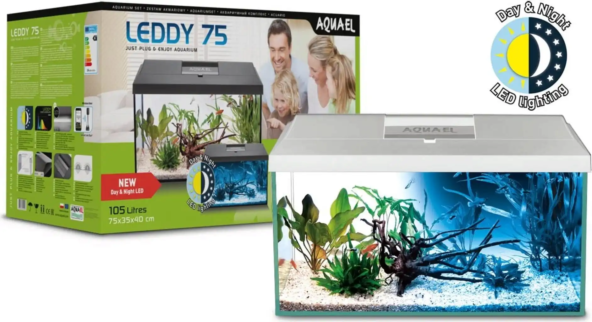 Acvariu Set Leddy 75 D&N 2.0