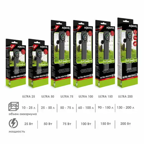 Aquael Încălzitor Ulitra Heater D&N 200W plastic