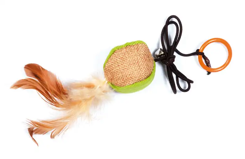 Jucărie asortată pentru pisici Cat&Rina: minge, oaie, os de pește