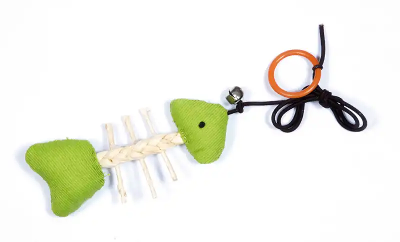 Jucărie asortată pentru pisici Cat&Rina: minge, oaie, os de pește