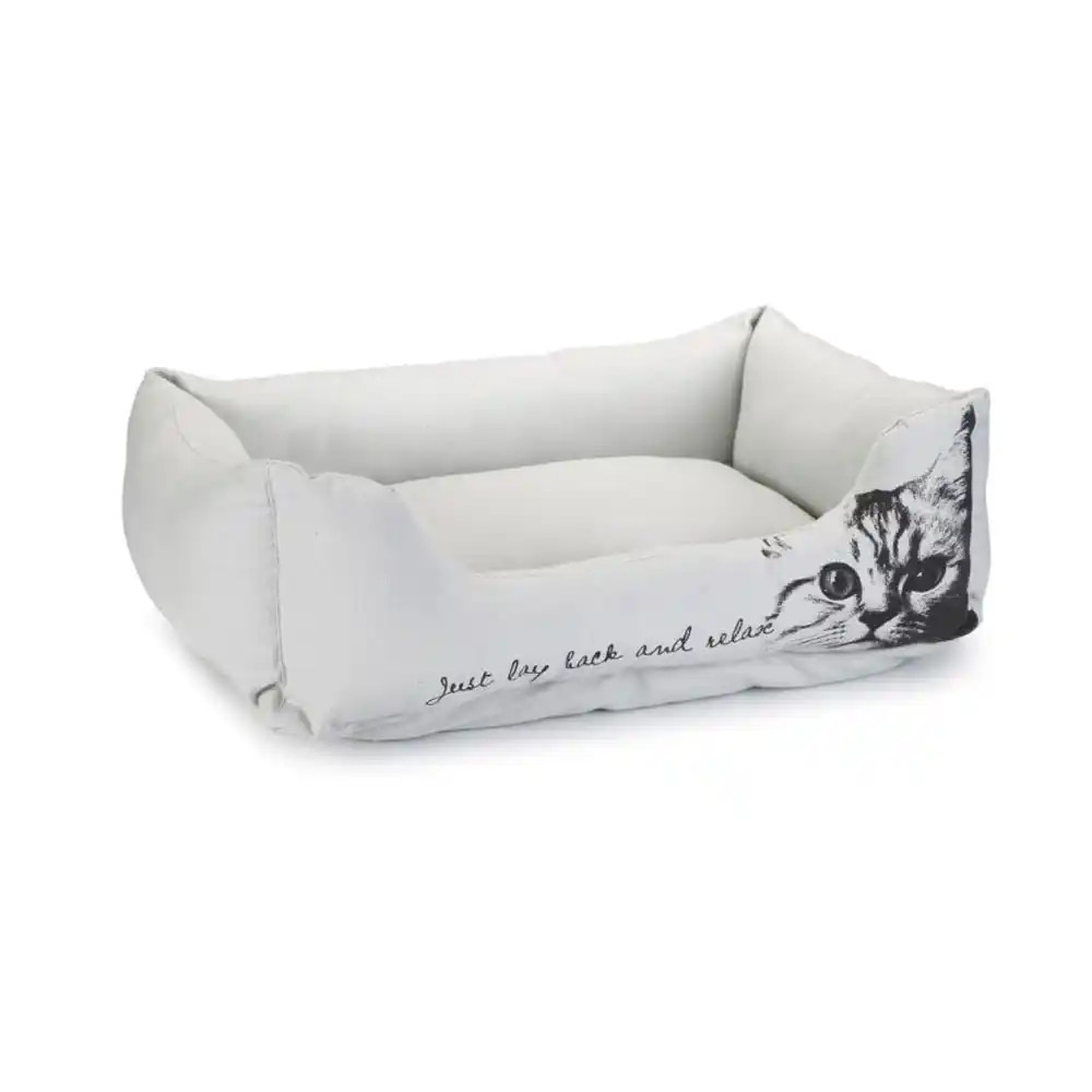 Beeztees лежак текстильный Settle серый 50х42х20cm