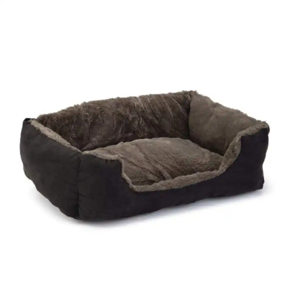 Beeztees диван Baboo Cat коричневый/черный 48х37х19