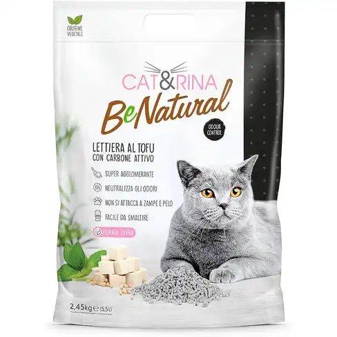 Așternut pentru pisici din TOFU