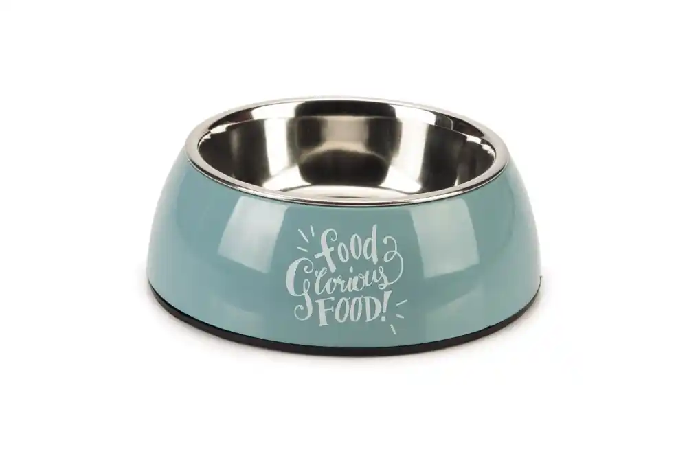 Bol metalic pentru câini GLORIOUS Blue 18cm
