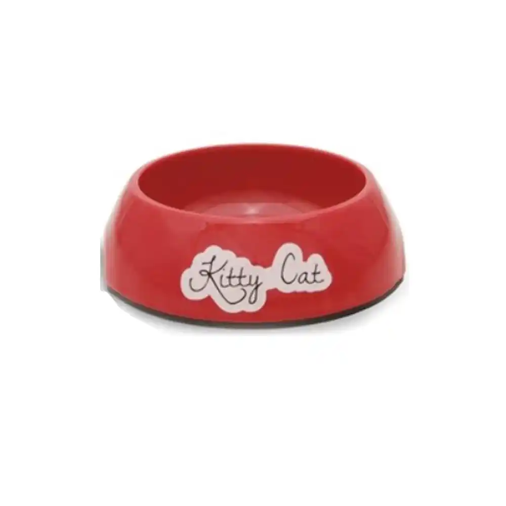BEEZTEES пластиковая миска для кошек KittyCat красная