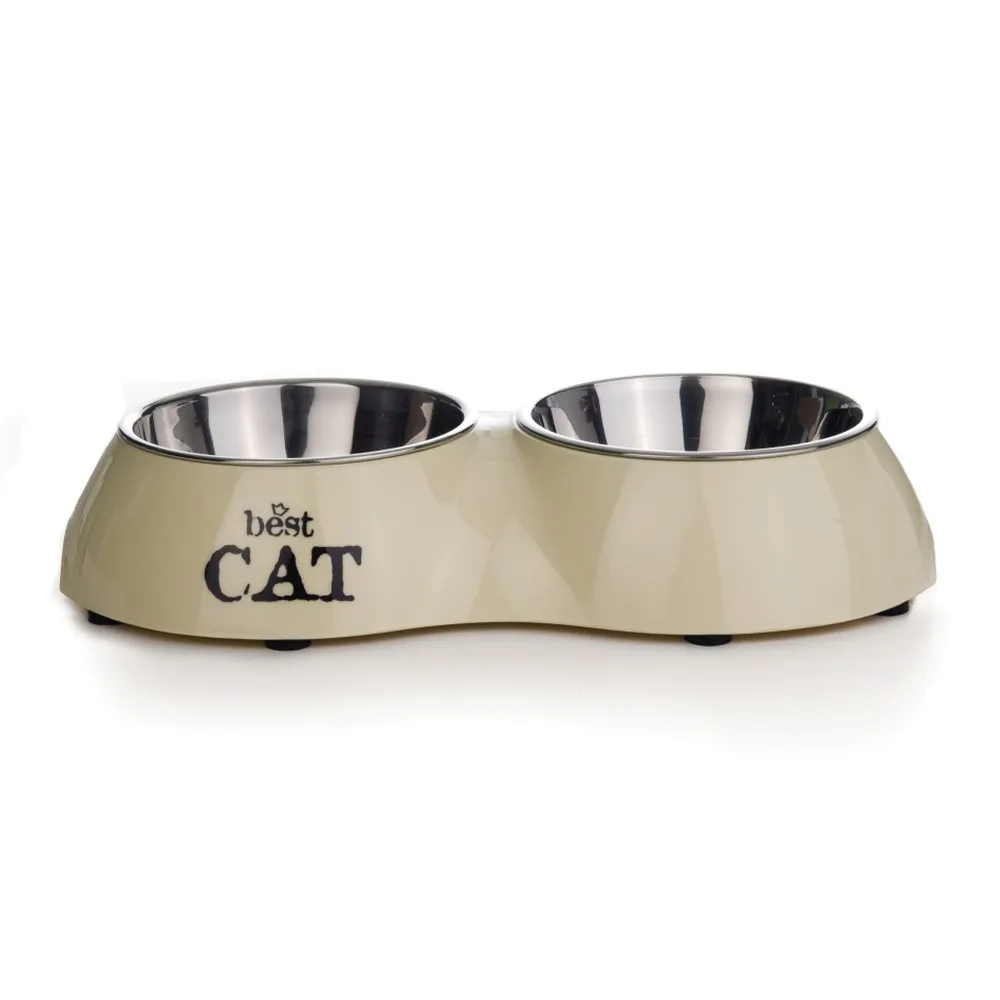 Dublu bol metalic Best Cat bej
