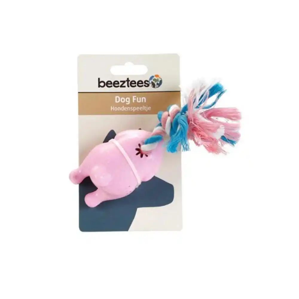 Frânghie cu pui TPR Roaster roz 16cm