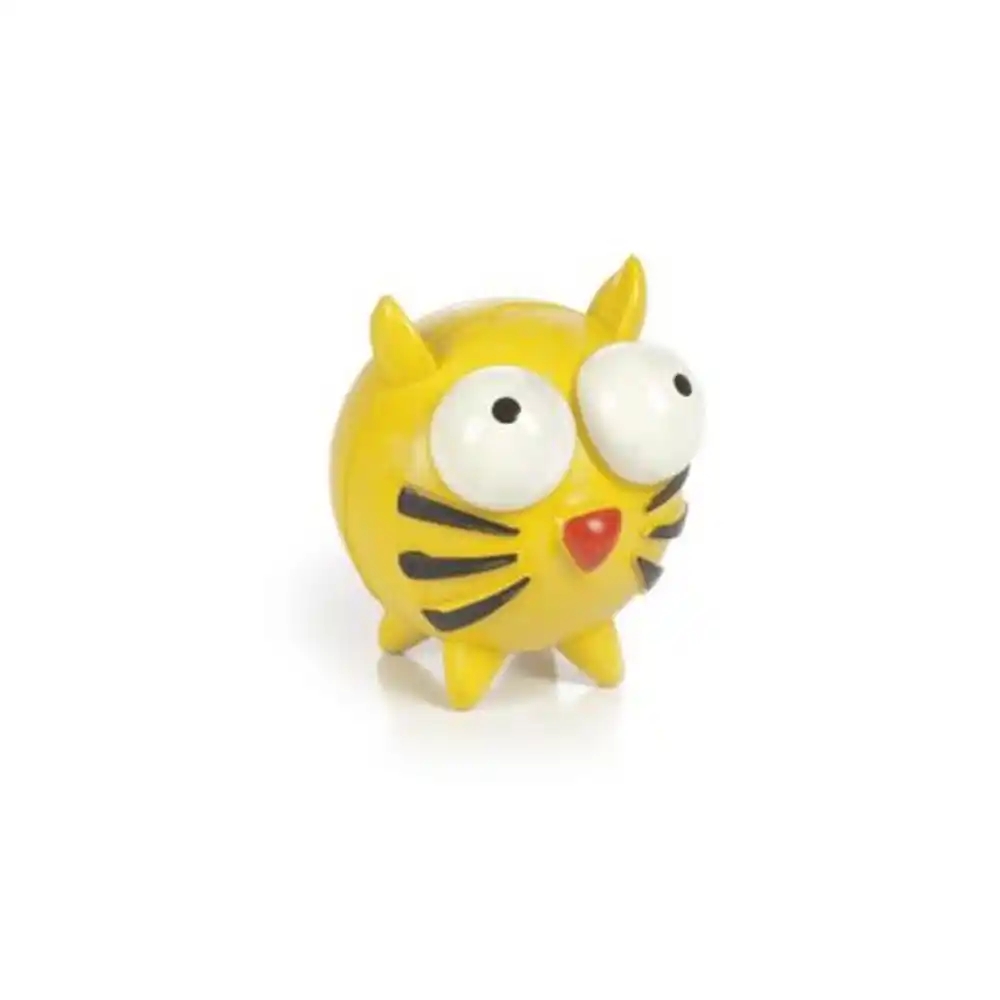 BEEZTEES резиновая игрушка Catties Yellow 6cm