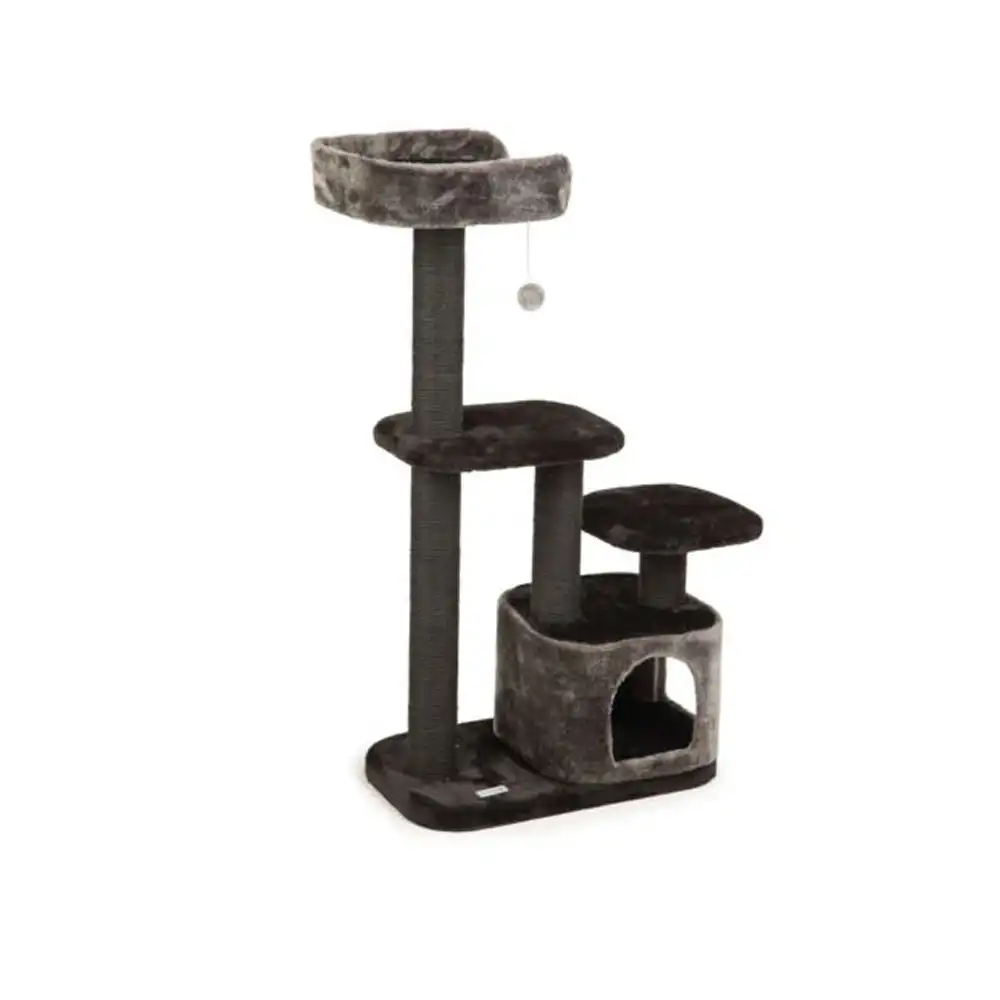 BEEZTEES кошачий скребок PORONTI Black/Grey 60x40x115cm