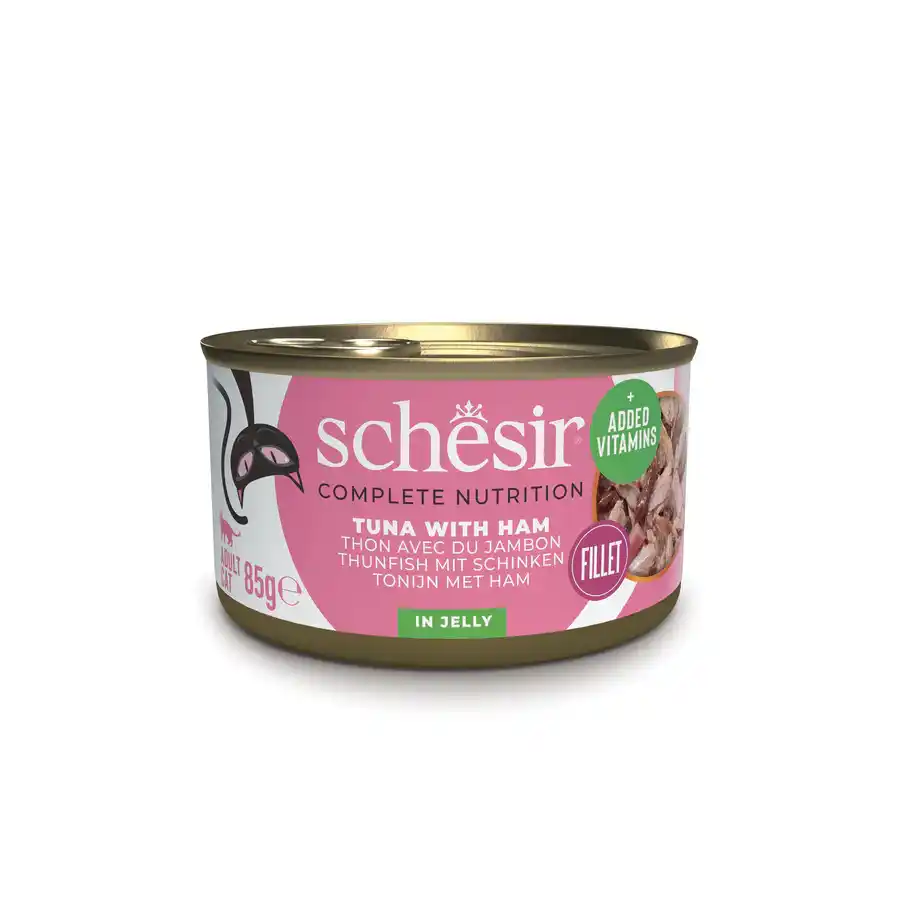 SCHESIR C&B Wet Cat Tuna with Ham in jelly
