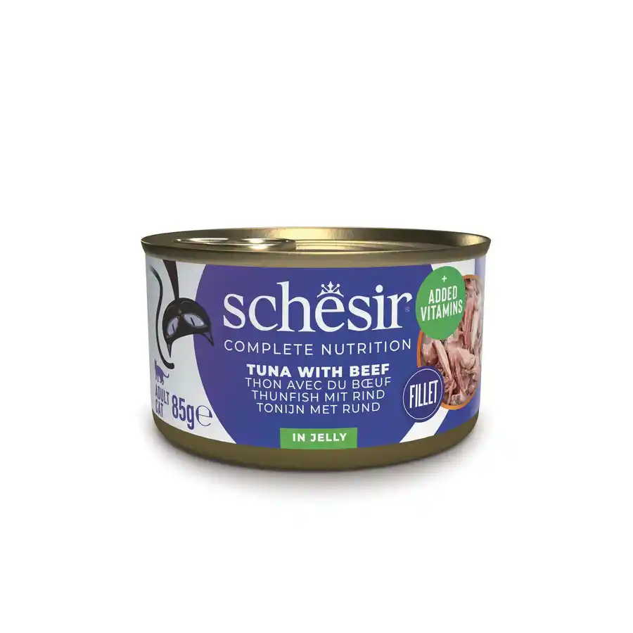 SCHESIR C&B Wet Cat Tuna with Beef in jelly