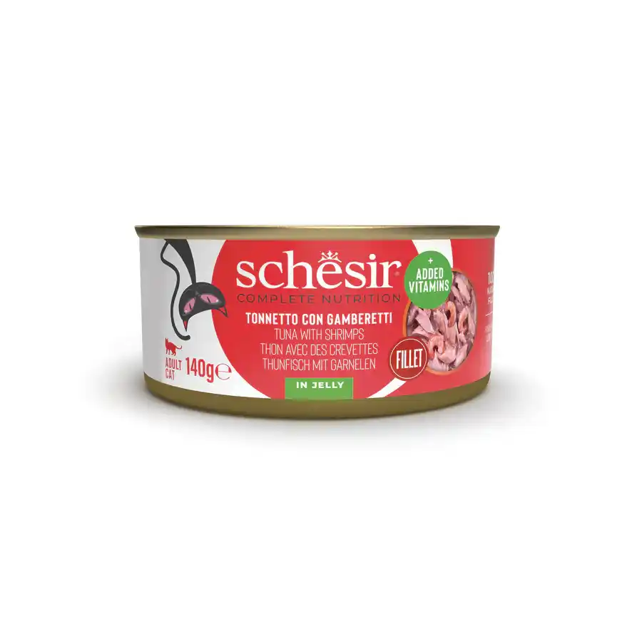 SCHESIR C&B Wet Cat Tuna with Shrimps in jelly