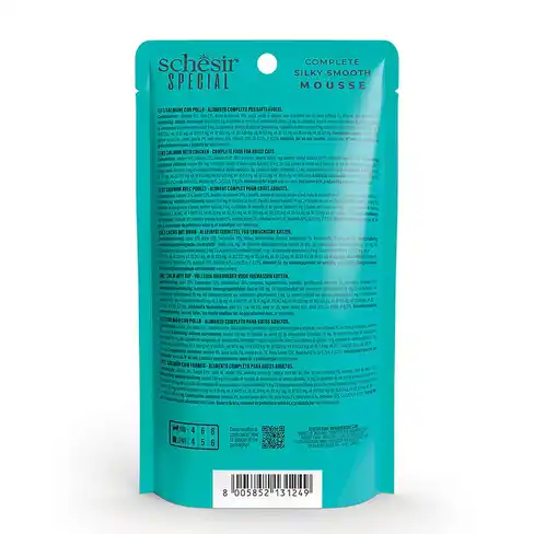 SCHESIR Special Cat pouch Skin&Coat Mousse Salmon