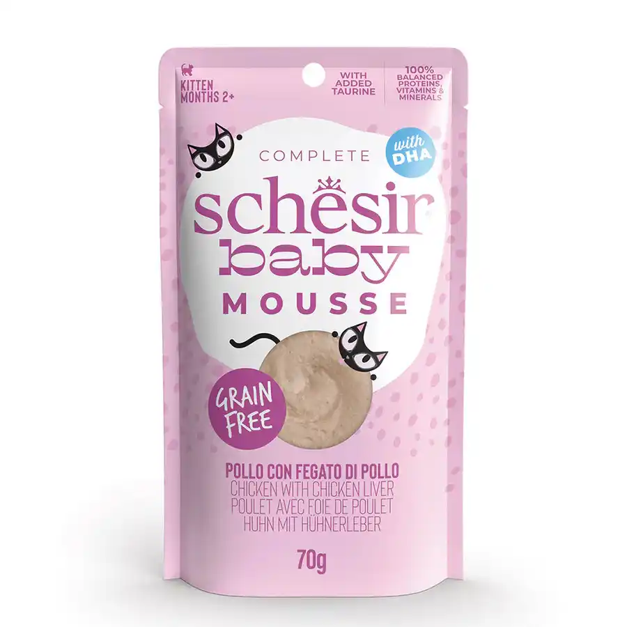SCHESIR BABY Cat pouch Mousse Chicken With Liver