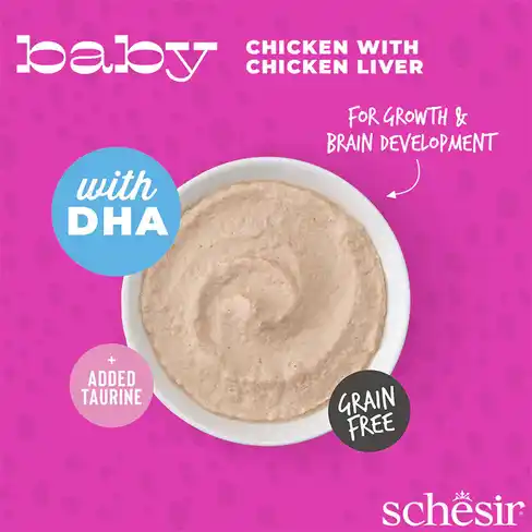 SCHESIR BABY Cat pouch Mousse Chicken With Liver