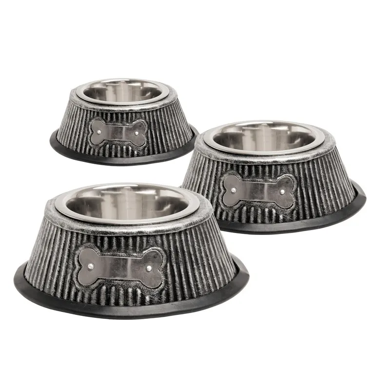 Bol metalic SILVER BONE S