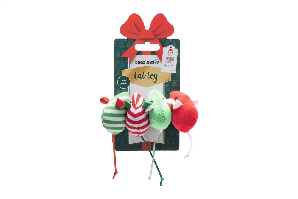 Jucarie din pluș CRISTM MICE RED/GREEN