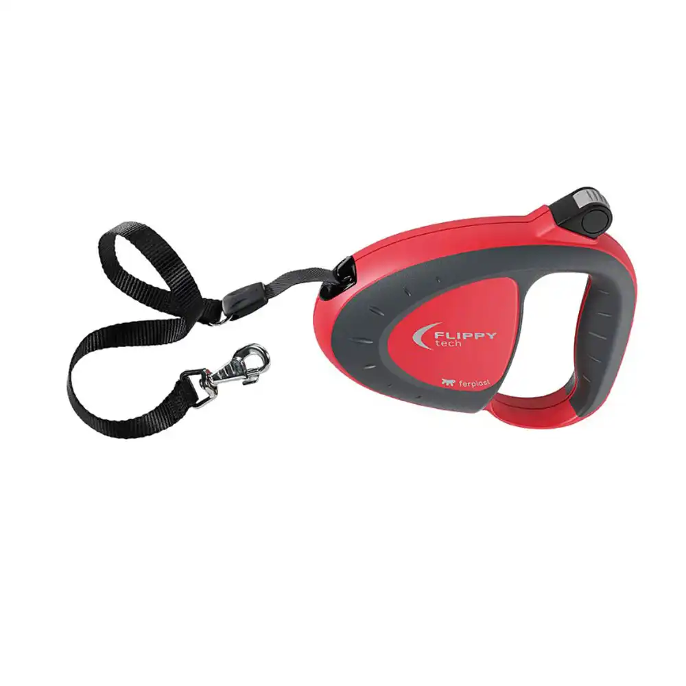 Купить  Поводки-рулетки - FERPLAST Рулетка FLIPPY TECH CORD SM Red..
