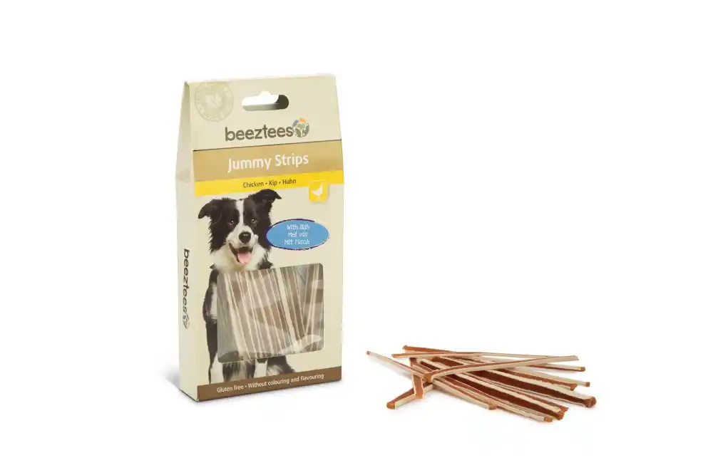BEEZTEES BZ HSN JUMMY STRIPS курица с рыбой 85g