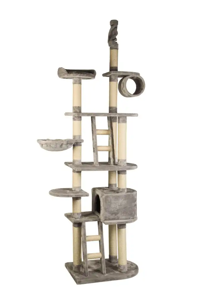 Beeztees кошачий скребок MAGNEFIQ Grey 70x50x220-260cm