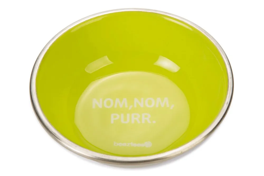 BEEZTEES bol metalic pentru pisici NOM Green 13cm