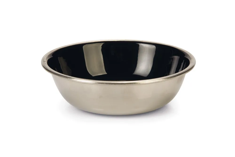 BEEZTEES bol de metal pentru pisici ROAR Negru 13cm