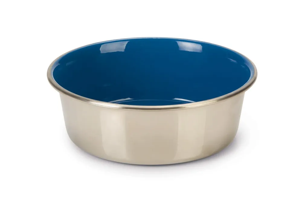 BEEZTEES bol metalic pentru câini TALENTS Blue 20cm