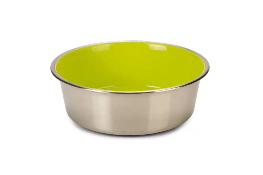 BEEZTEES bol metalic pentru câini WTF Green 16cm
